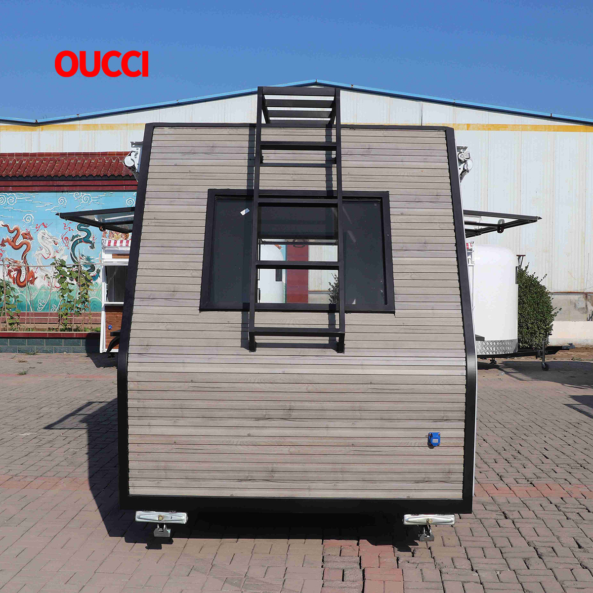 2022 Vintage Food Truck Fast Food Mobile Preparation Trailer Bicicleta Street Use Street Gyros Bakery