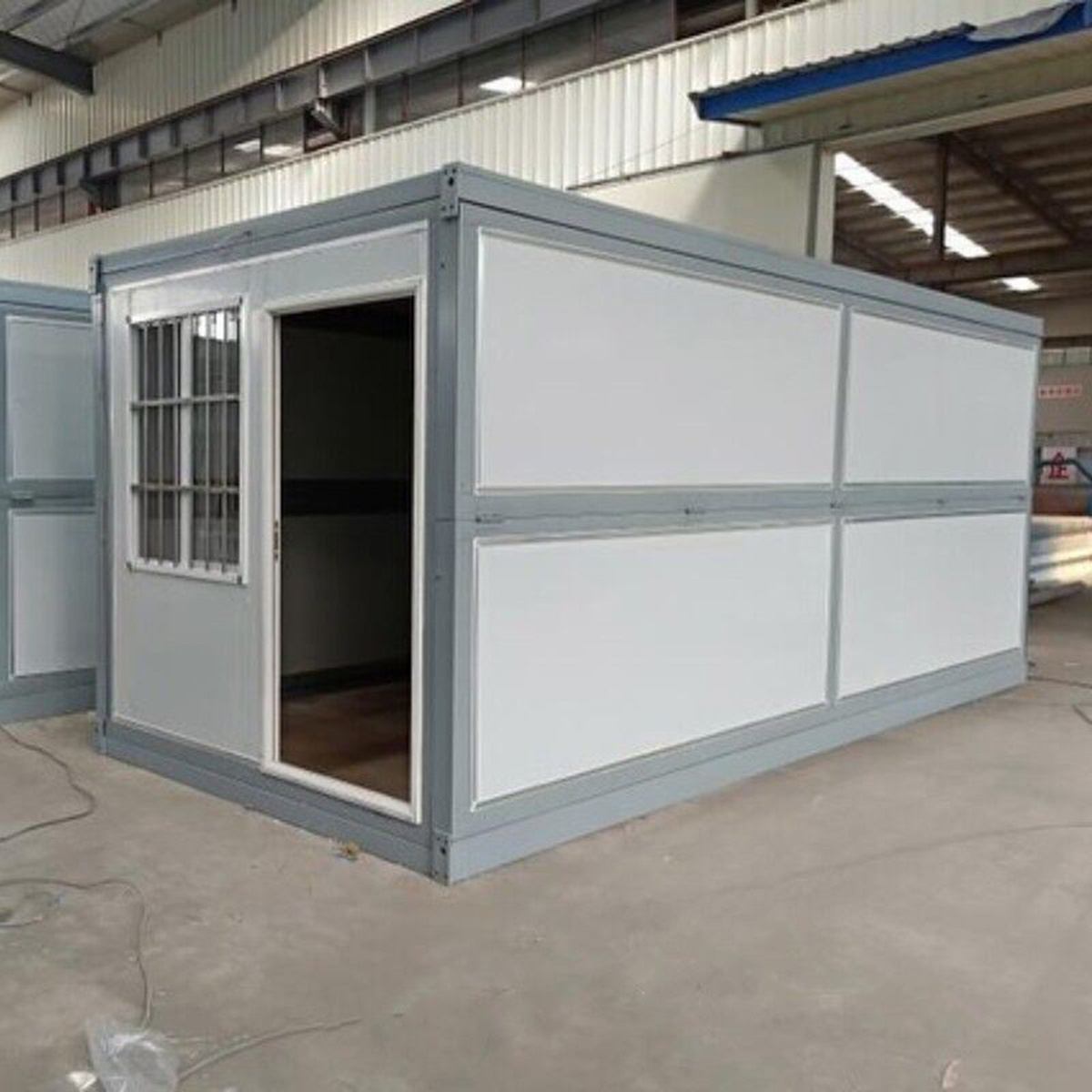 20Ft Folding Low Cost Big Coffee Shop Prefab Furnished Container House For Shop With Solar Panels For Sale