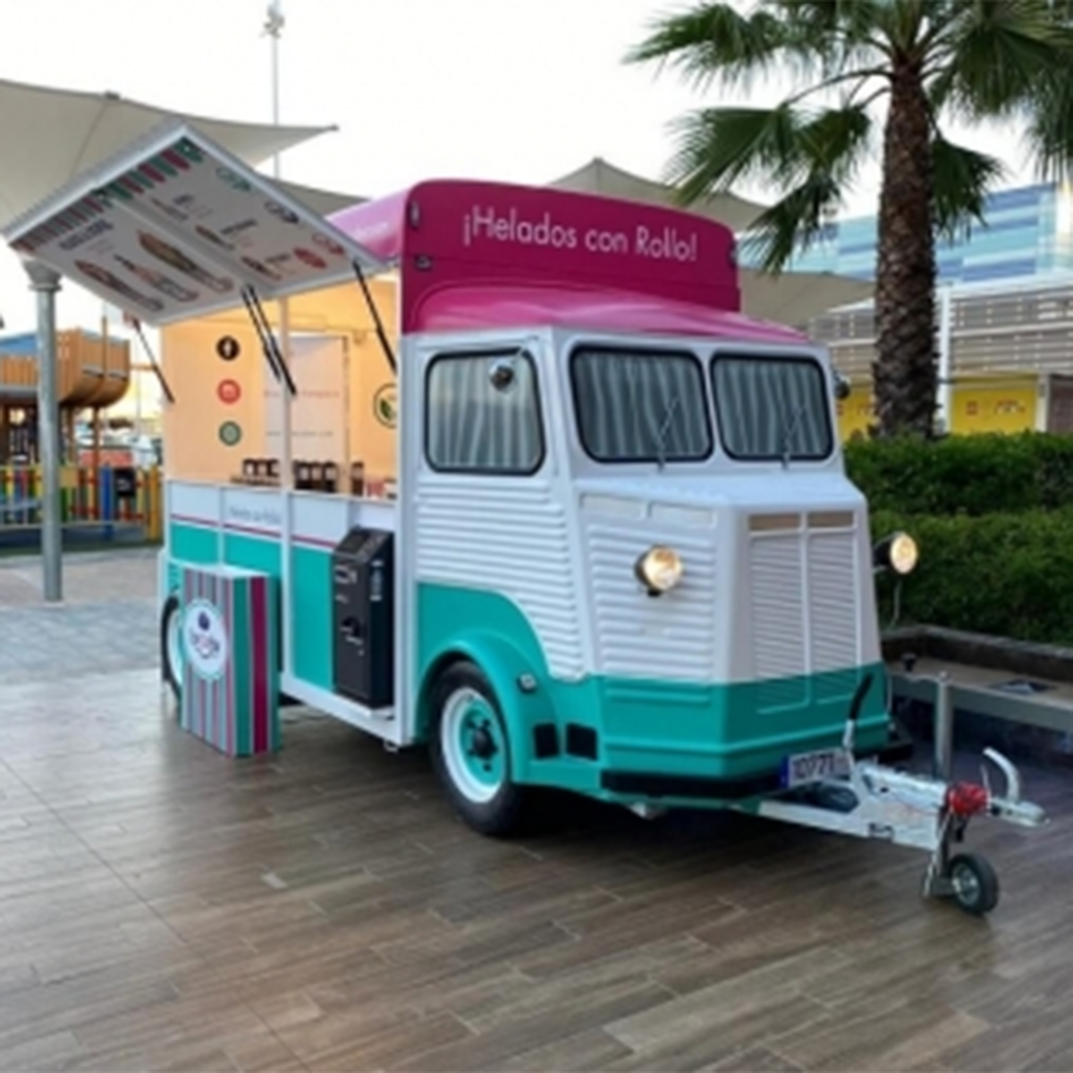 Commercial Grill for Food Trucks Quick Churros Empty Fast Concession Food Trailers