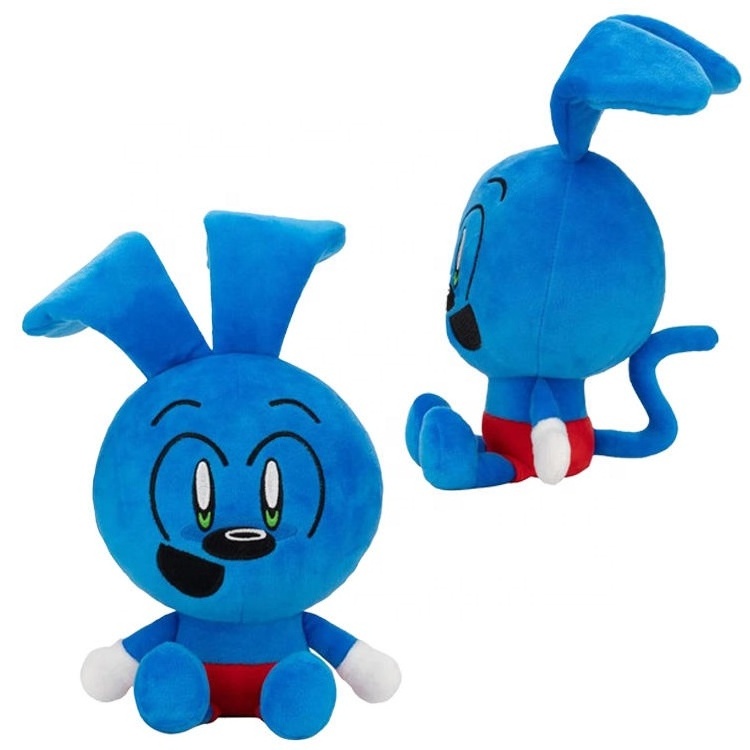 2023 New Design Blue Rabbit Monkey Plush Cartoon Cute Stuffed Animal Doll Riggy Plush Toy