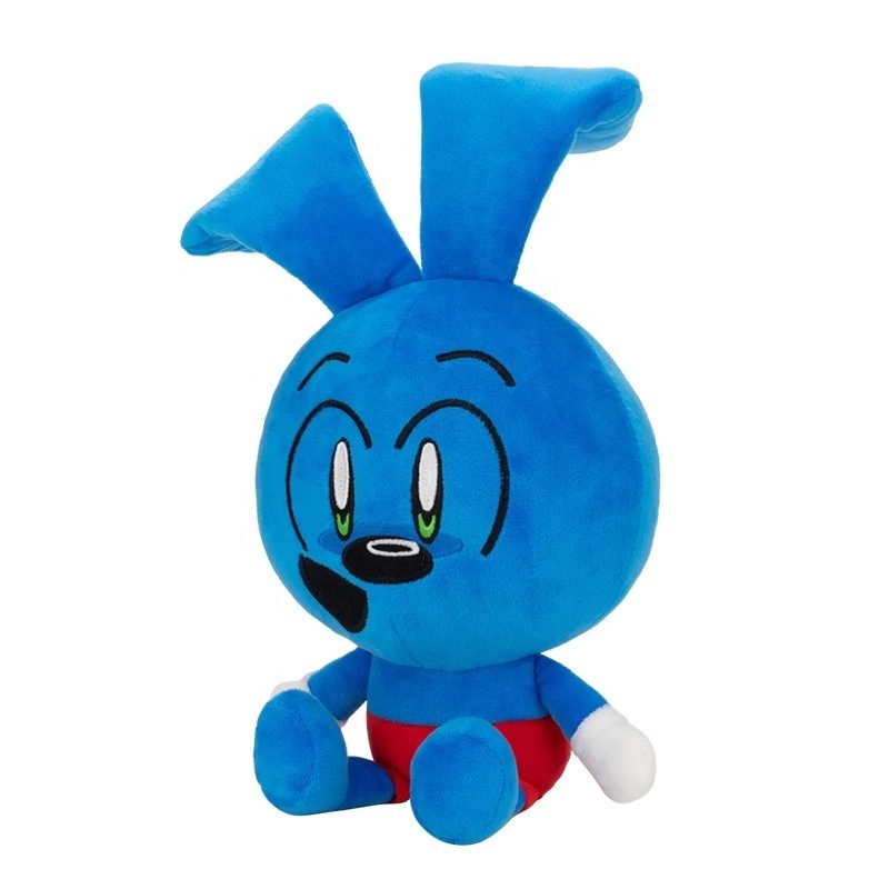 2023 New Design Blue Rabbit Monkey Plush Cartoon Cute Stuffed Animal Doll Riggy Plush Toy