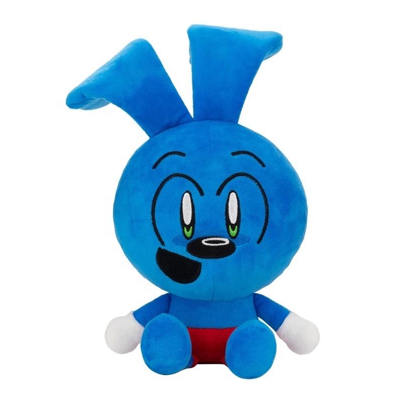 2023 New Design Blue Rabbit Monkey Plush Cartoon Cute Stuffed Animal Doll Riggy Plush Toy