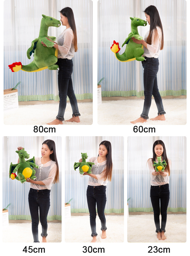 Lovely Dinosaur Dolls Soft Charizard Dragon Stuffed Animal Toys Tyrannosaurus Rex Cute Plush Dragon