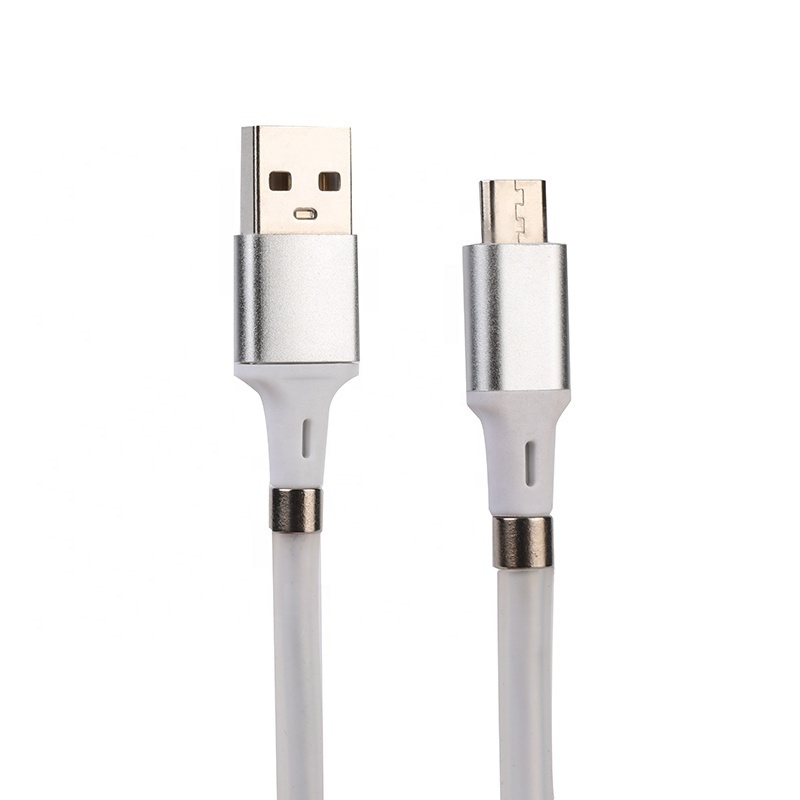 Factory Custom High Quality Newest Fast 3A Magic USB Cable/Automatically Retractable Storage Data line for android