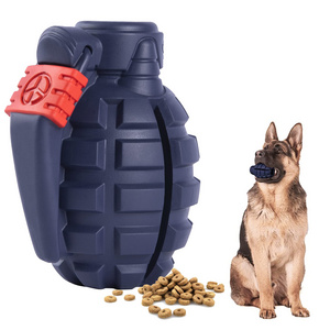 Durable Chew Rubber Toys Indestructible Grenade Natural Rubber Fun Dog Chew Toy