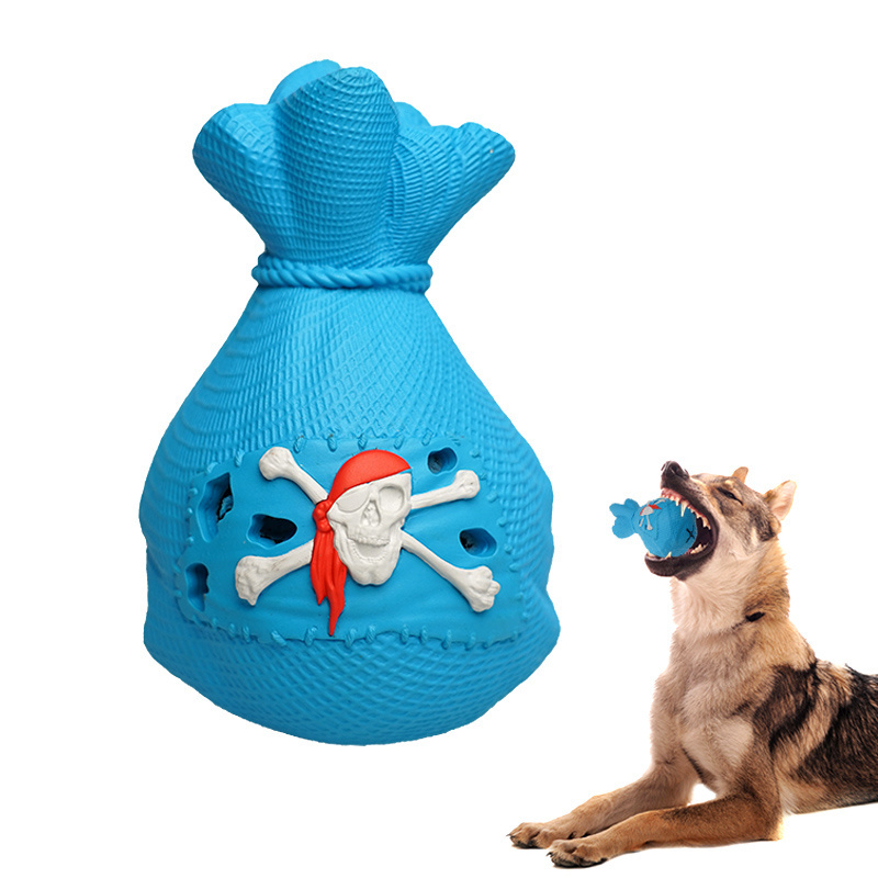 Wholesale Pet Chew Rubber Dog Toy Puppy Squeaky Customizable Purse Natural Rubber Durable Dog Chew Toy