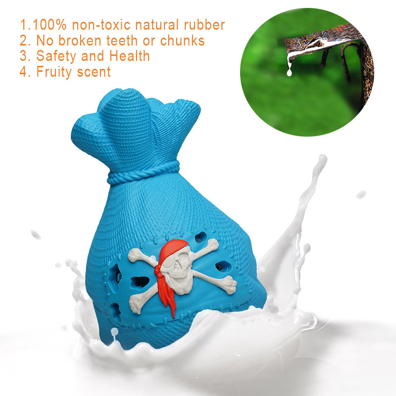 Wholesale Pet Chew Rubber Dog Toy Puppy Squeaky Customizable Purse Natural Rubber Durable Dog Chew Toy