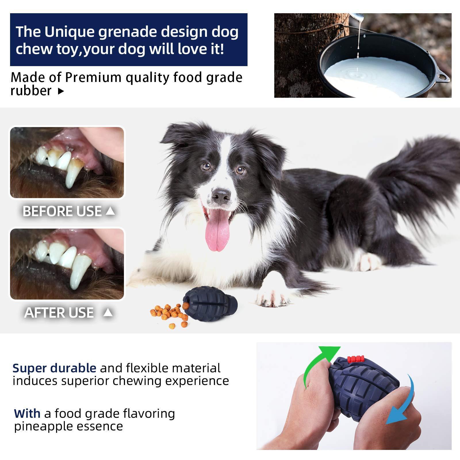 Factory Directly Wholesale Durable Interactive Grenade Rubber Dog Interactive Chew Toys