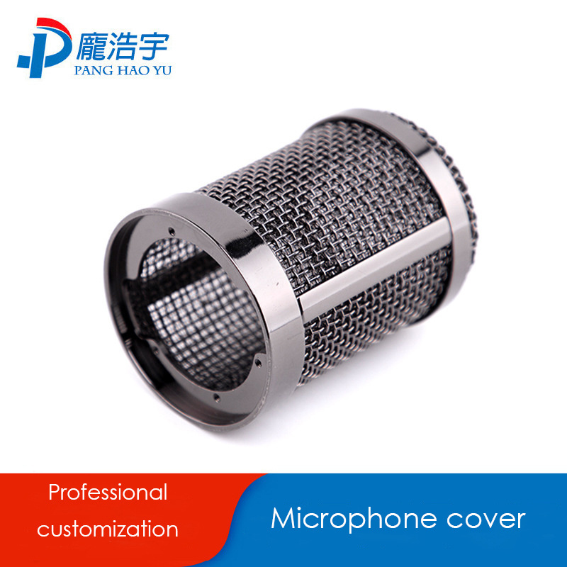 Microphone shower head metal mesh speaker grill bright silver microphone mesh cover wireless microphone mesh head set