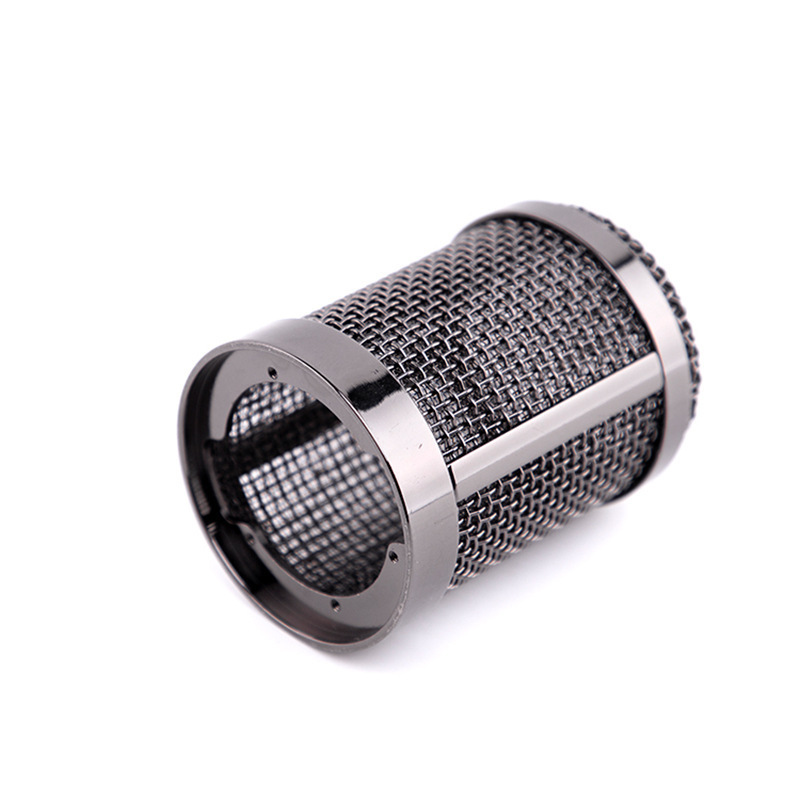 Microphone shower head metal mesh speaker grill bright silver microphone mesh cover wireless microphone mesh head set