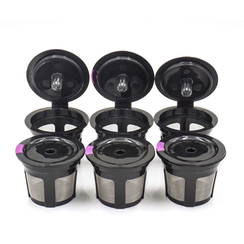 Stainless steel mesh and food grade PP reusable coffee k cup compatible coffee pods keurig 1.0 and 2.0 ecological capsule