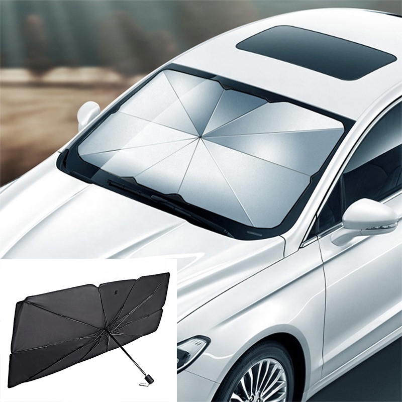 Car Windshield Sun Shade Foldable Umbrella Front Window Cover Visor Umbrella