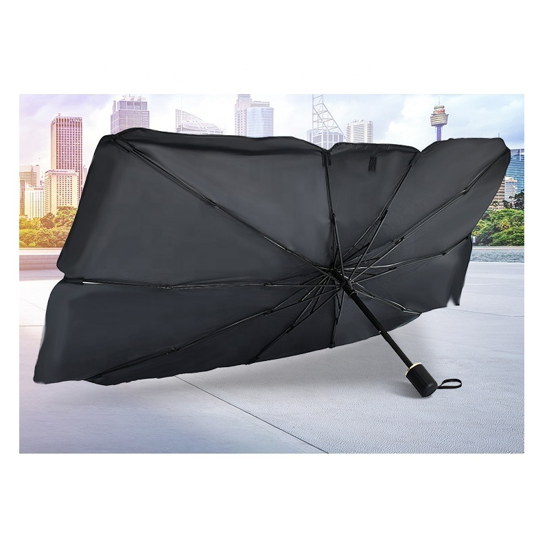 New Design UV Protection Portable nylon Front Window parasol car sun shade for windshield