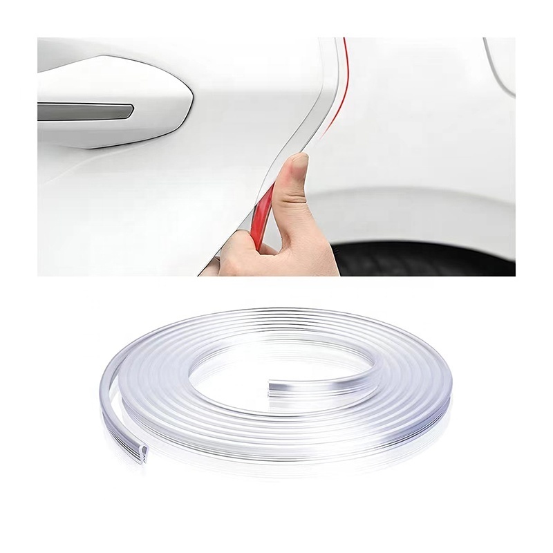 Car door edge guards, 16Ft PVC U shape Sealed Door edge protection, Clear Anti-Collision Protector Strips Guards