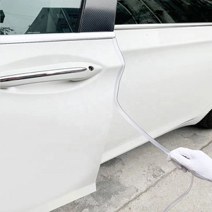 Car door edge guards, 16Ft PVC U shape Sealed Door edge protection, Clear Anti-Collision Protector Strips Guards