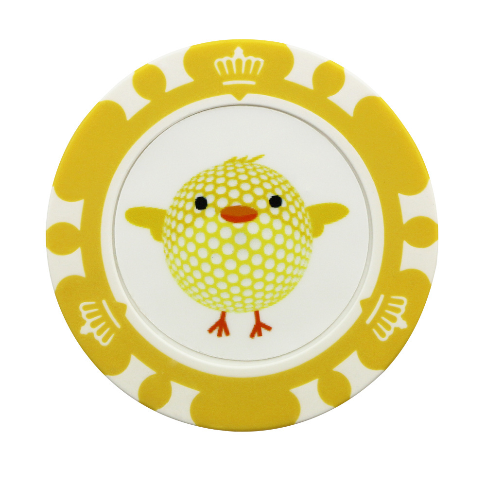 Best Quality Stickers Clay Chip Golf Ball Marker Poker Chips Custom golf poker chip