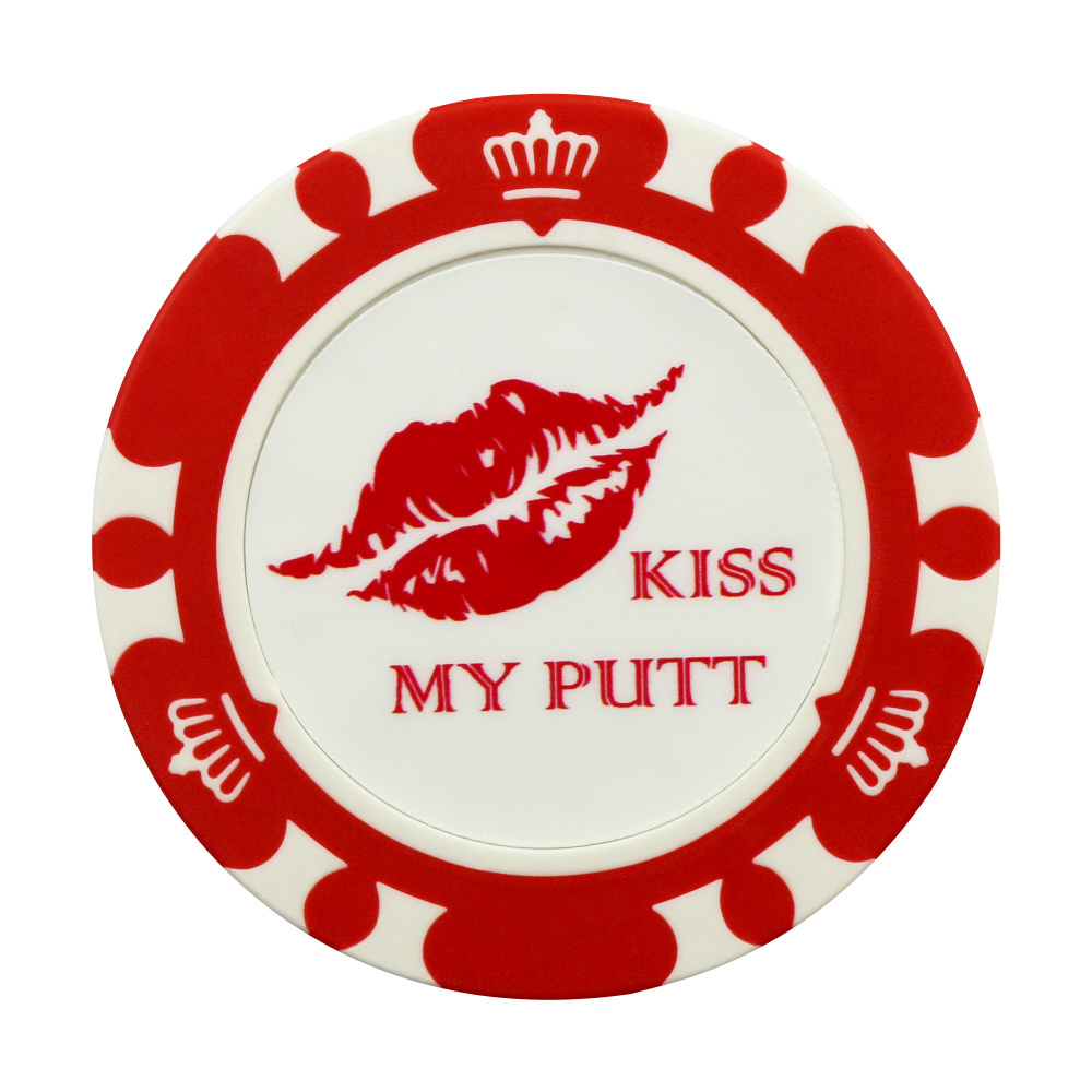 Best Quality Stickers Clay Chip Golf Ball Marker Poker Chips Custom golf poker chip