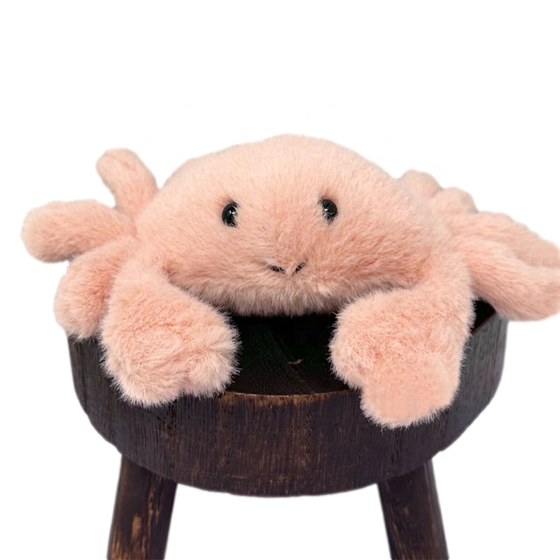 Wholesale 2023 New Custom Soft Doll Stuffed Ocean Series Crab OEM ODM Plush Toy for Children