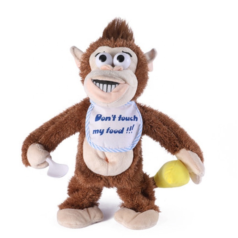 Wholesale Custom Stuffed Monkey Dolls Educational Toy Cute Animal Sing Shake Dancing Plush Toy