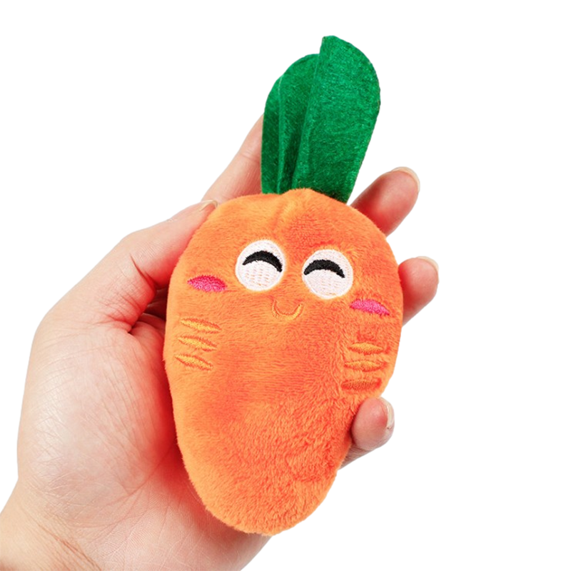 Manufacturer Wholesale Custom Vegetables And Fruits  Lunch Food Chew Squeaky Plush Pet Toys