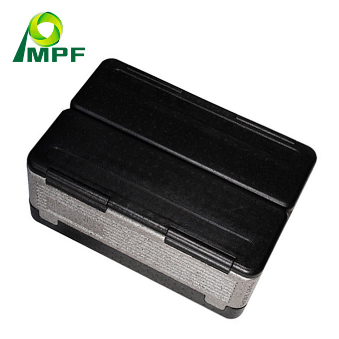 High Quality Insulated Black Epp Foam Box Styrofoam Cooler Box For Transportation