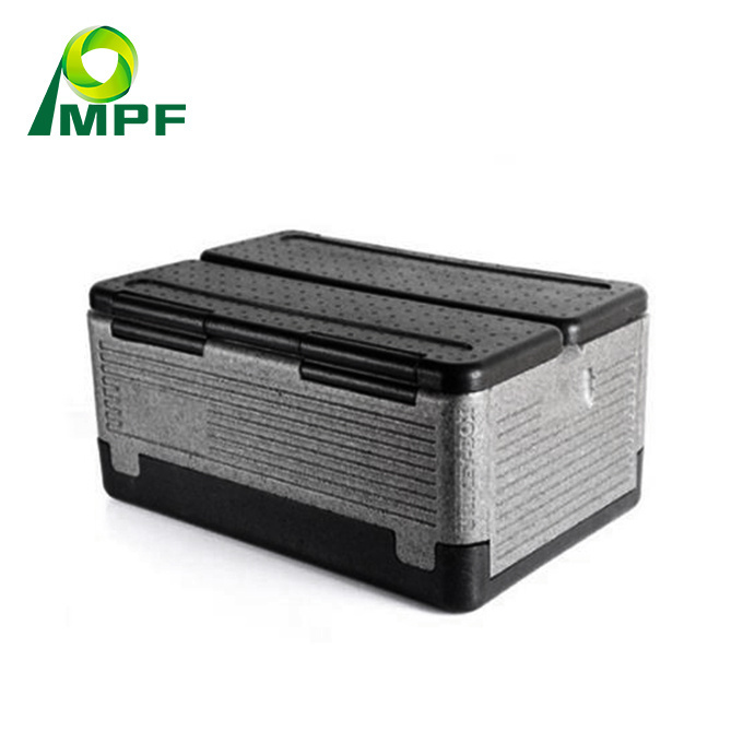 High Quality Insulated Black Epp Foam Box Styrofoam Cooler Box For Transportation