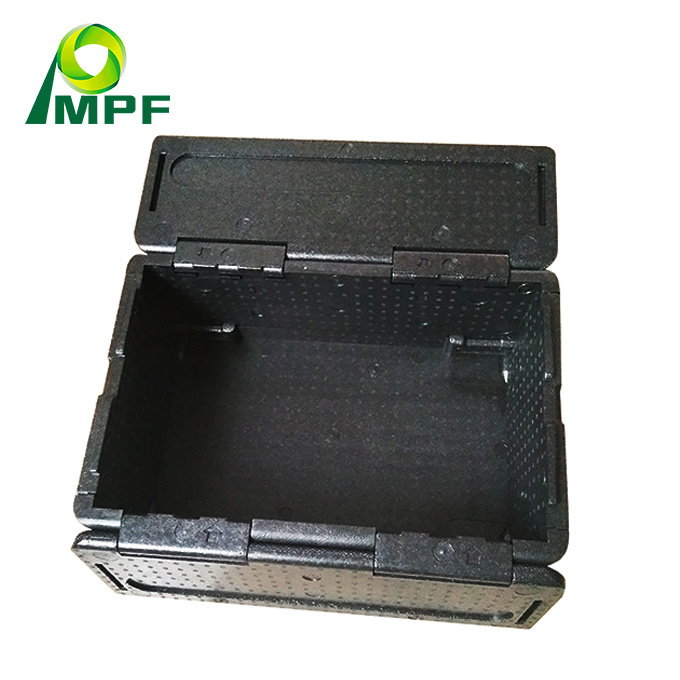 High Quality Insulated Black Epp Foam Box Styrofoam Cooler Box For Transportation