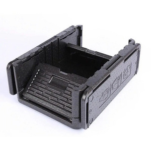 High Quality Insulated Black Epp Foam Box Styrofoam Cooler Box For Transportation