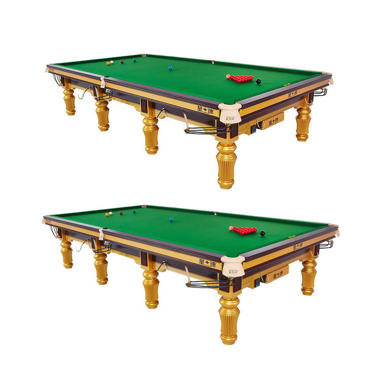 High quality of 12ft solid wood snooker table Billiard Snooker table with full set accessories