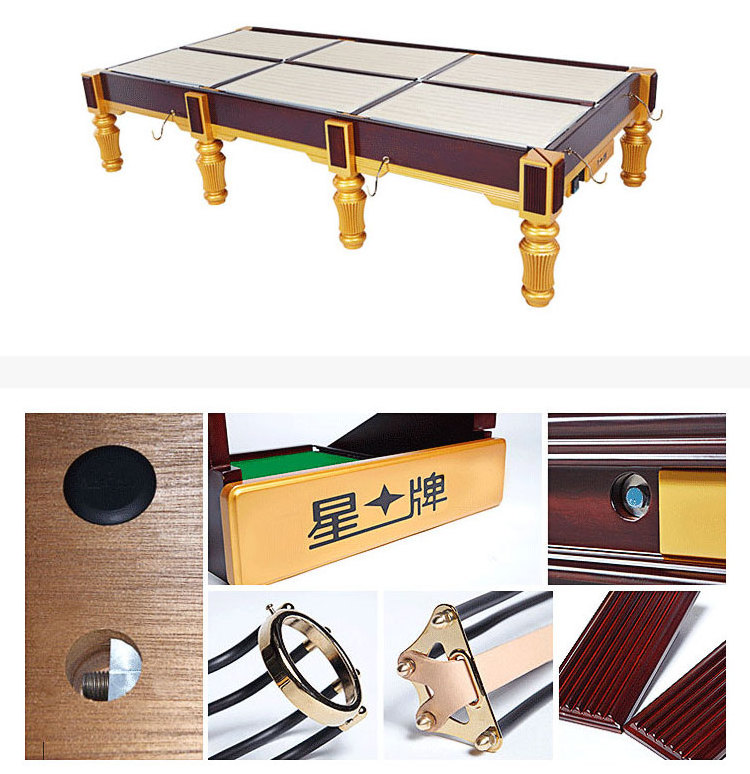 Customizable American Standard Full Set Snooker Pool Table Indoor Clubhouse Hall Entertainment Glass Pool table