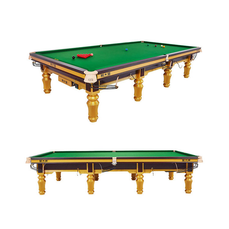 Factory Hot Sale High Quality 7FT 8FT 9FT Luxury Snooker Pool Billiard Table with Wool Cushion L-Size pool Table Net Pocket