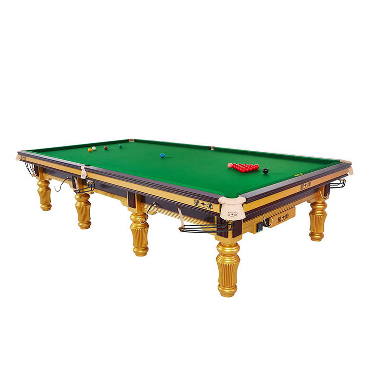 Factory Hot Sale High Quality 7FT 8FT 9FT Luxury Snooker Pool Billiard Table with Wool Cushion L-Size pool Table Net Pocket