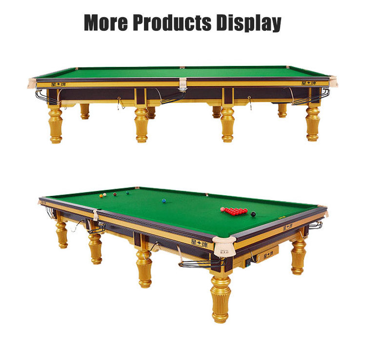 Customizable American Standard Full Set Snooker Pool Table Indoor Clubhouse Hall Entertainment Glass Pool table