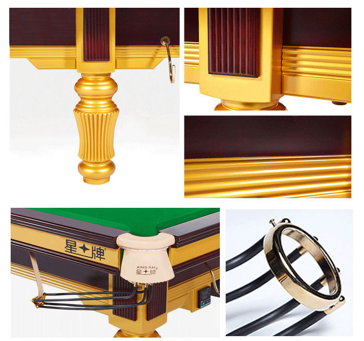 High quality of 12ft solid wood snooker table Billiard Snooker table with full set accessories