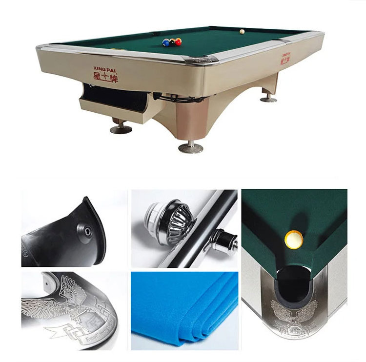 Modern style 8 ball or 9 ball American style marble slates billiards 7ft 8ft 9ft pool table