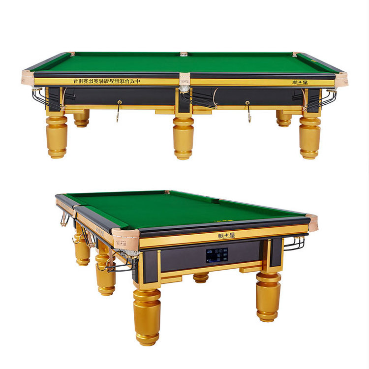 Corners Standard Commercial Steel Cushion Coin Operated Used Classic pool table 9' accessories snooker billiard balls for sale