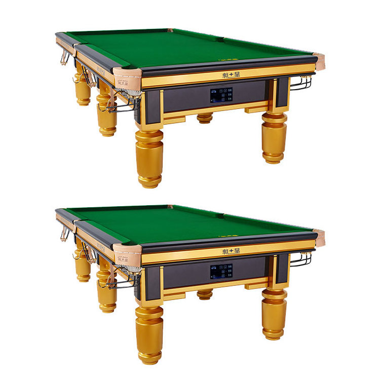 Corners Standard Commercial Steel Cushion Coin Operated Used Classic pool table 9' accessories snooker billiard balls for sale