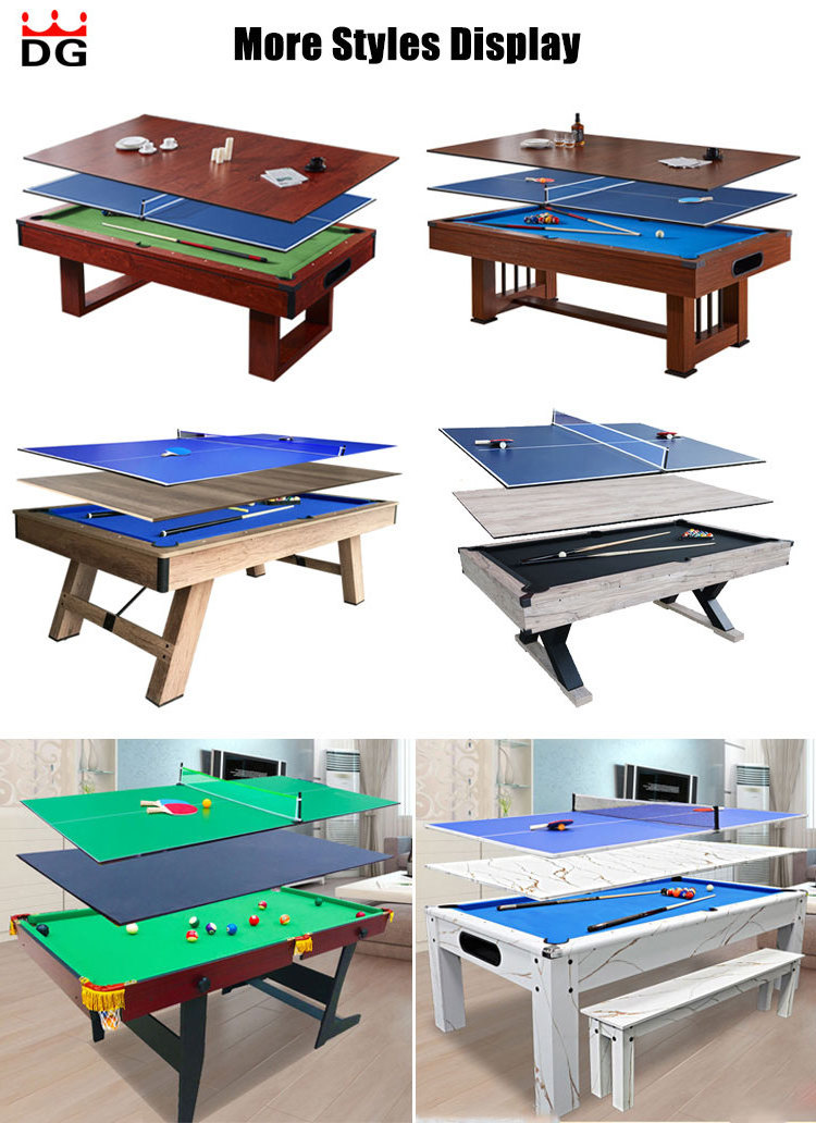 3 in 1 Dinning billiard table 7ft dinning billiard table combo with benches for sale