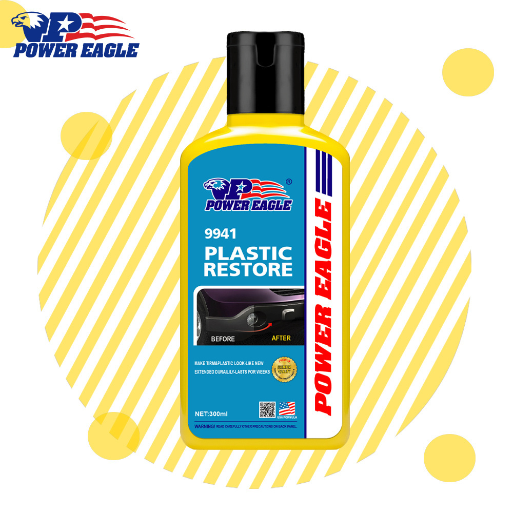 Car Plastic Trim Restorer Auto Plastic Restorer Ceramic Coating Long-Lasting Interior Wax for Auto Detail