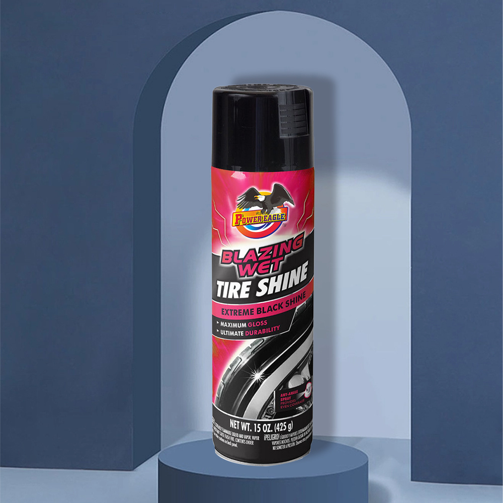 Blazing Wet Tire Shine Extreme Black Shine Maximum Gloss Ultimate Durability Good Quality Tire Foam