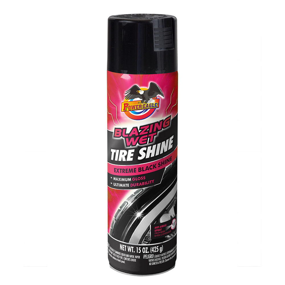 Blazing Wet Tire Shine Extreme Black Shine Maximum Gloss Ultimate Durability Good Quality Tire Foam