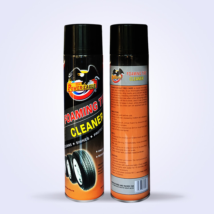 Hot Selling Good Quality /OEM 600ml Foaming Car Tire Cleaner And Polish Use Tire Shine