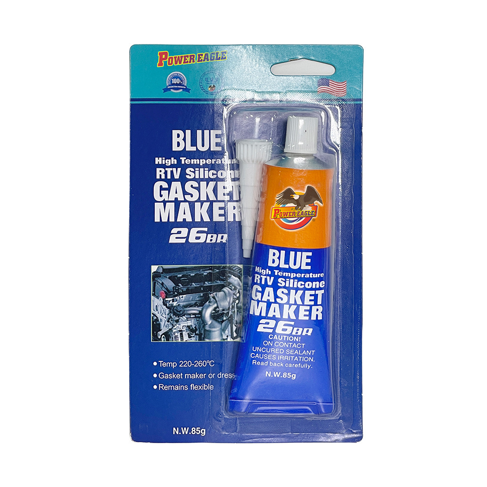 Supplier RTV Silicone Gasket Maker In Blue Color WIth High Temperature 85g 999 gasket maker silicon sealant