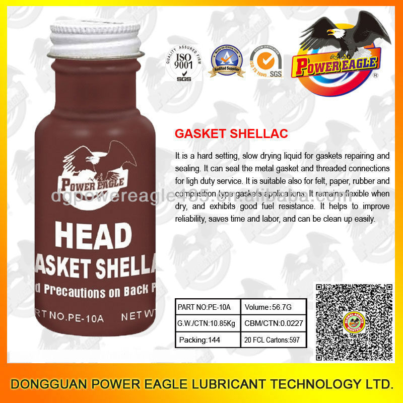 59ml Good quality Brown liquid Head Gasket Shellac For Glass Leather Metal Gasket Adhesives