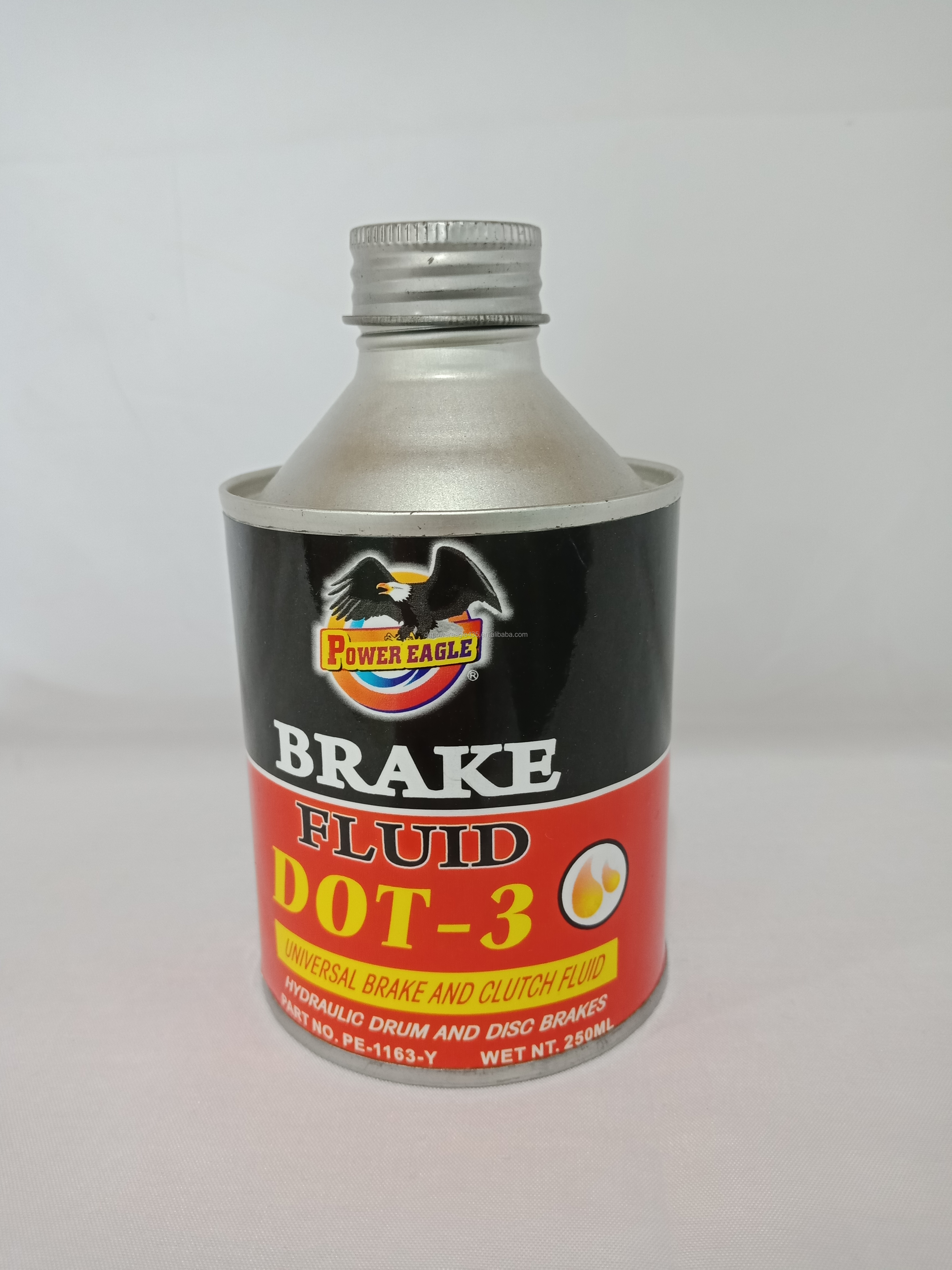 Manufacturer supply power eagle super heavy duty brake fluid DOT-3 250ML brake oil dot 4