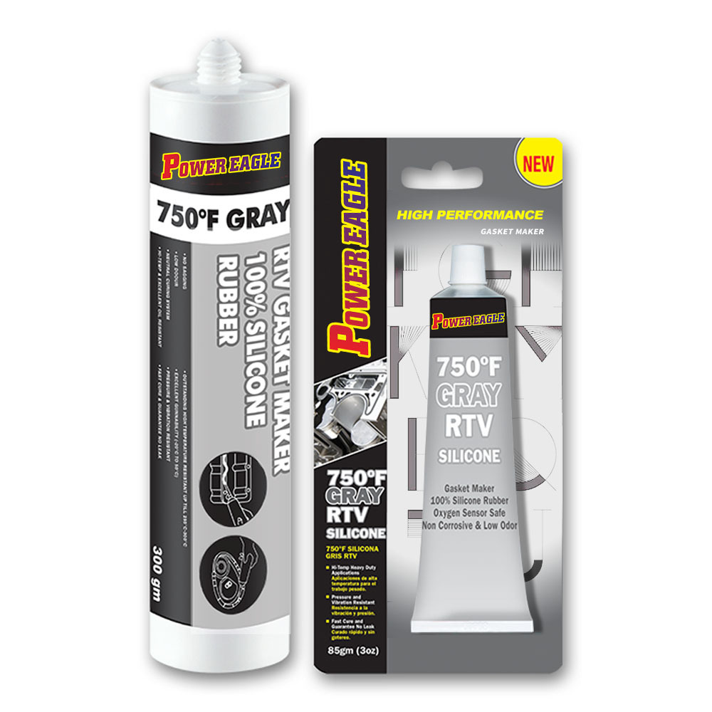 POWEREAGLE Hot Selling grey 999 rtv silicone sealant 85G grey rtv gasket maker