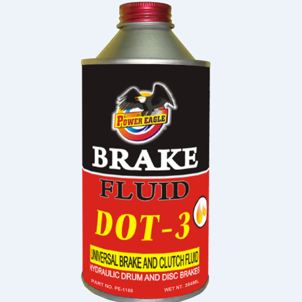 Manufacturer supply power eagle super heavy duty brake fluid DOT-3 250ML brake oil dot 4