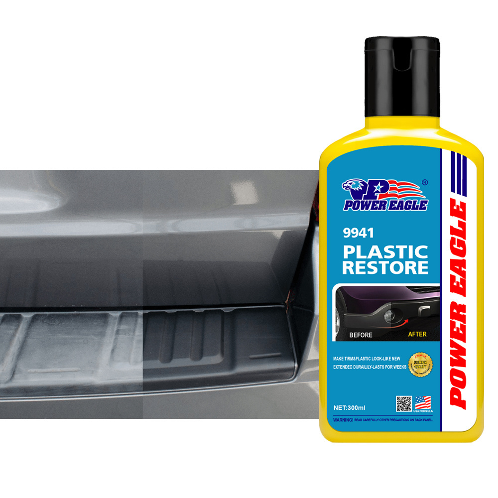 Car Plastic Trim Restorer Auto Plastic Restorer Ceramic Coating Long-Lasting Interior Wax for Auto Detail