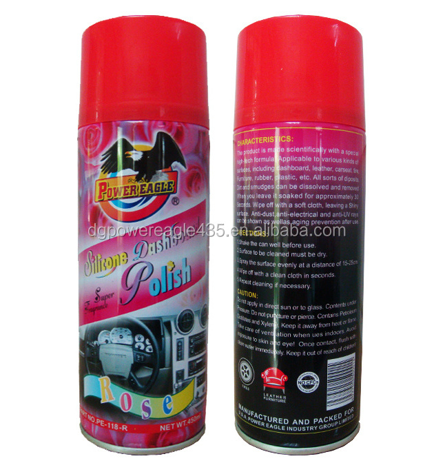 Wholesale Polishing Sprayed Car Dashboard Leather Wax Car Care Polish Silicone Spray Panel Dashboard Wax