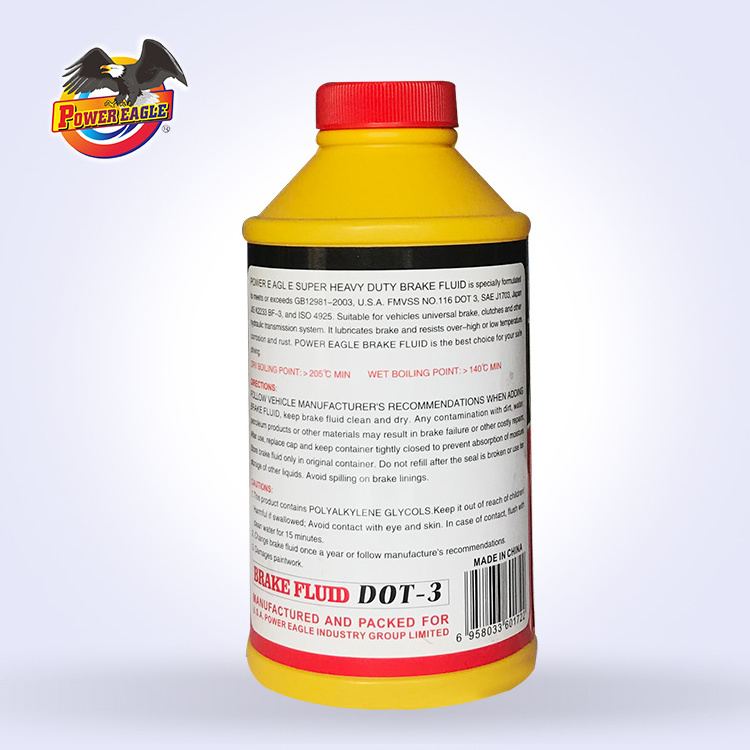 Car Care Engine Oil Professional Brake Fluid Dot-3 msds Brake Fluid Brake Fluid Additives